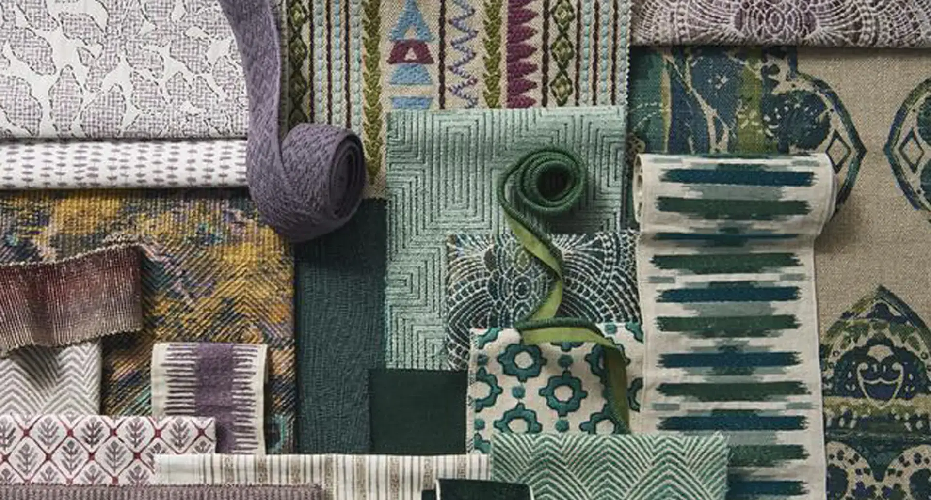 Decorative fabric panels enhancing modern interiors