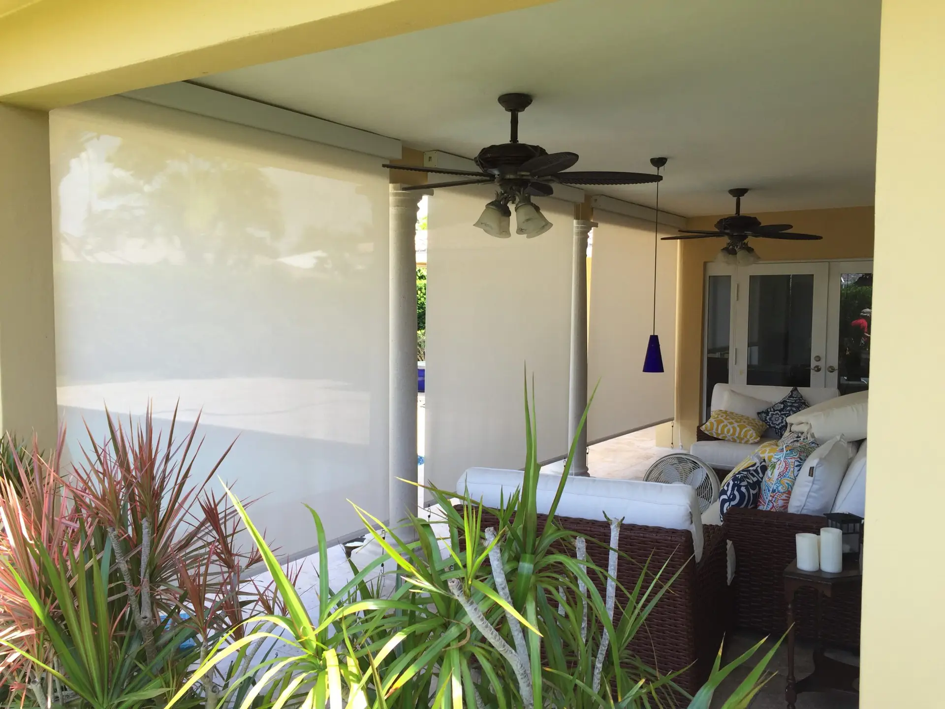 Solun Exterior Shades Pool House